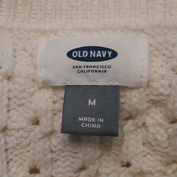 OLD NAVY  "IN A FLURRY"  CREAM SWEATER, M - Picture 5 of 7